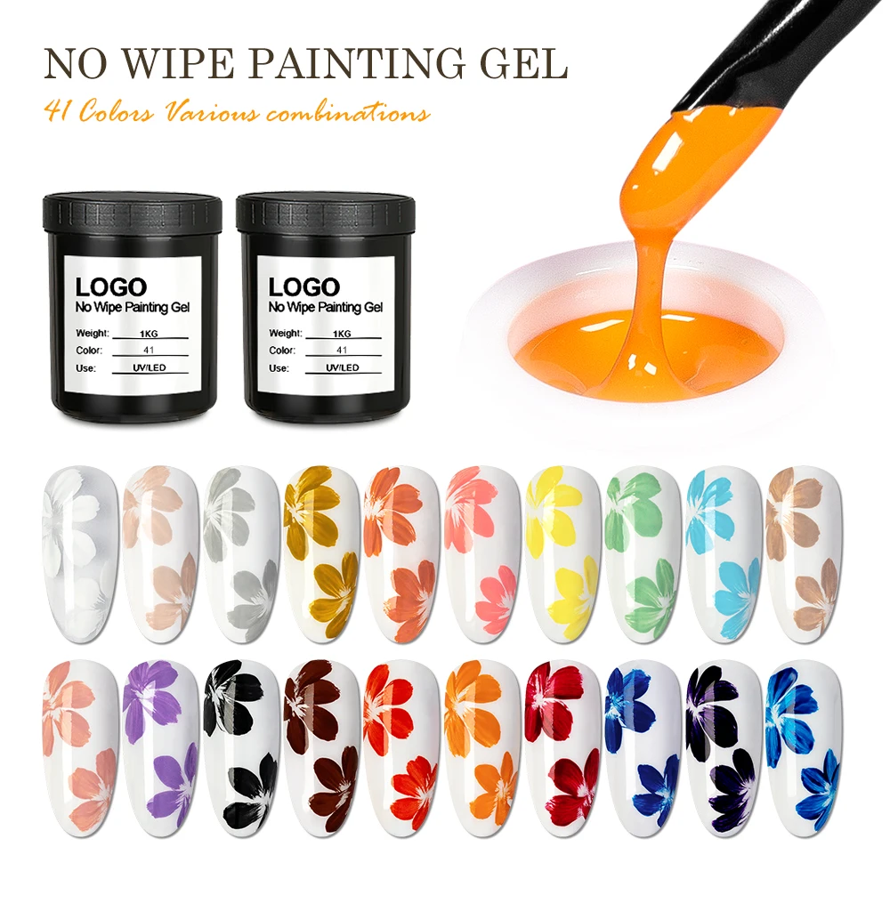 Caixuan Soft Gel Press on Nails Art Painting No Wipe Painting Gel Gel Nail for Wholesale