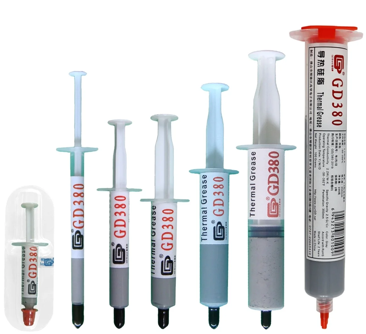 GD380   1 3  7 15 30g Thermal conductivity paste 2.2W/M-K  CPU Processor cooler Laptop chip LED high cooling