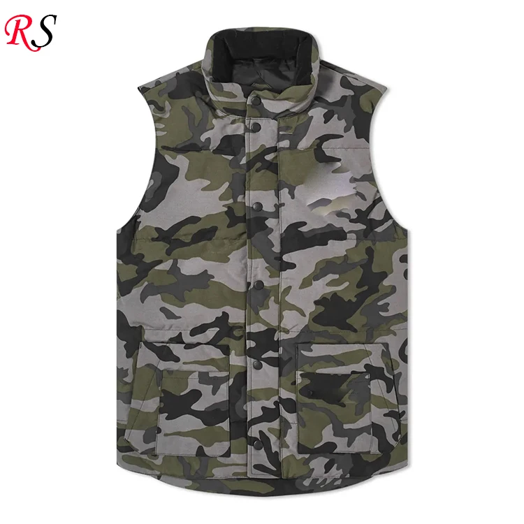 Wholesale China Factory New Design Down Vest Winter Waist Coat Mens Camo Vests & Waistcoats