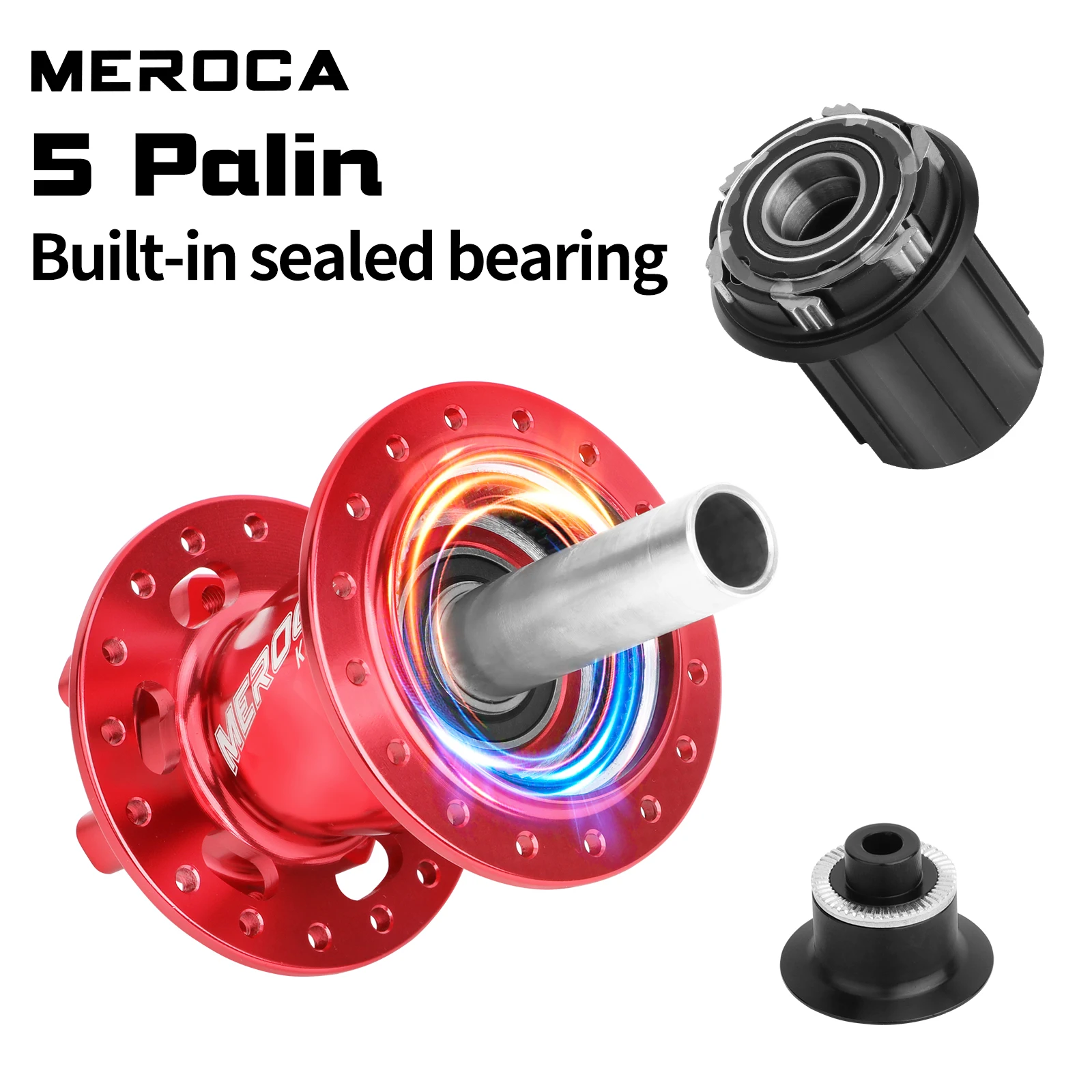 MEROCA KM 6.0 Hot Sale Mountain Bike 32 Holes Mtb Hubs 6 Claws 3 Teeth Aluminum Alloy Wheel Bicycle Hub