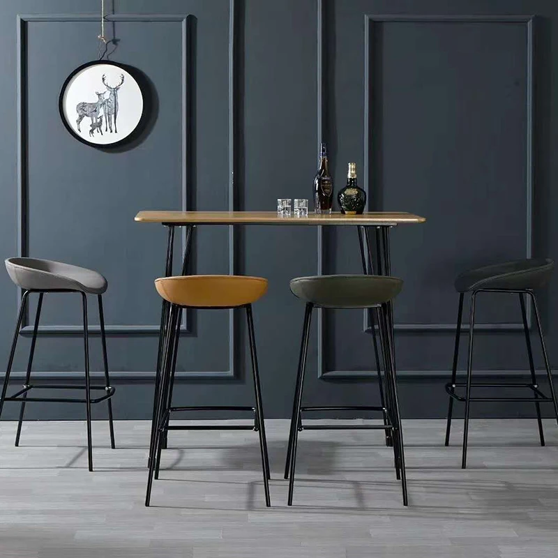 Modern nordic Hebei factory long square bar club table high table bar coffee shop tables for outdoor bar