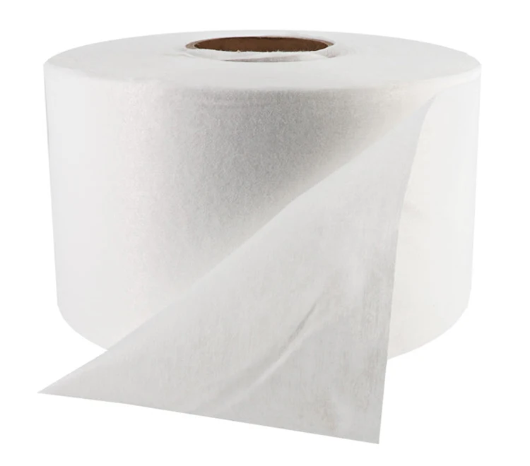 Spunlace nonwoven fabric raw material for wet wipes rolls Hotel disposal viscose non woven face towel