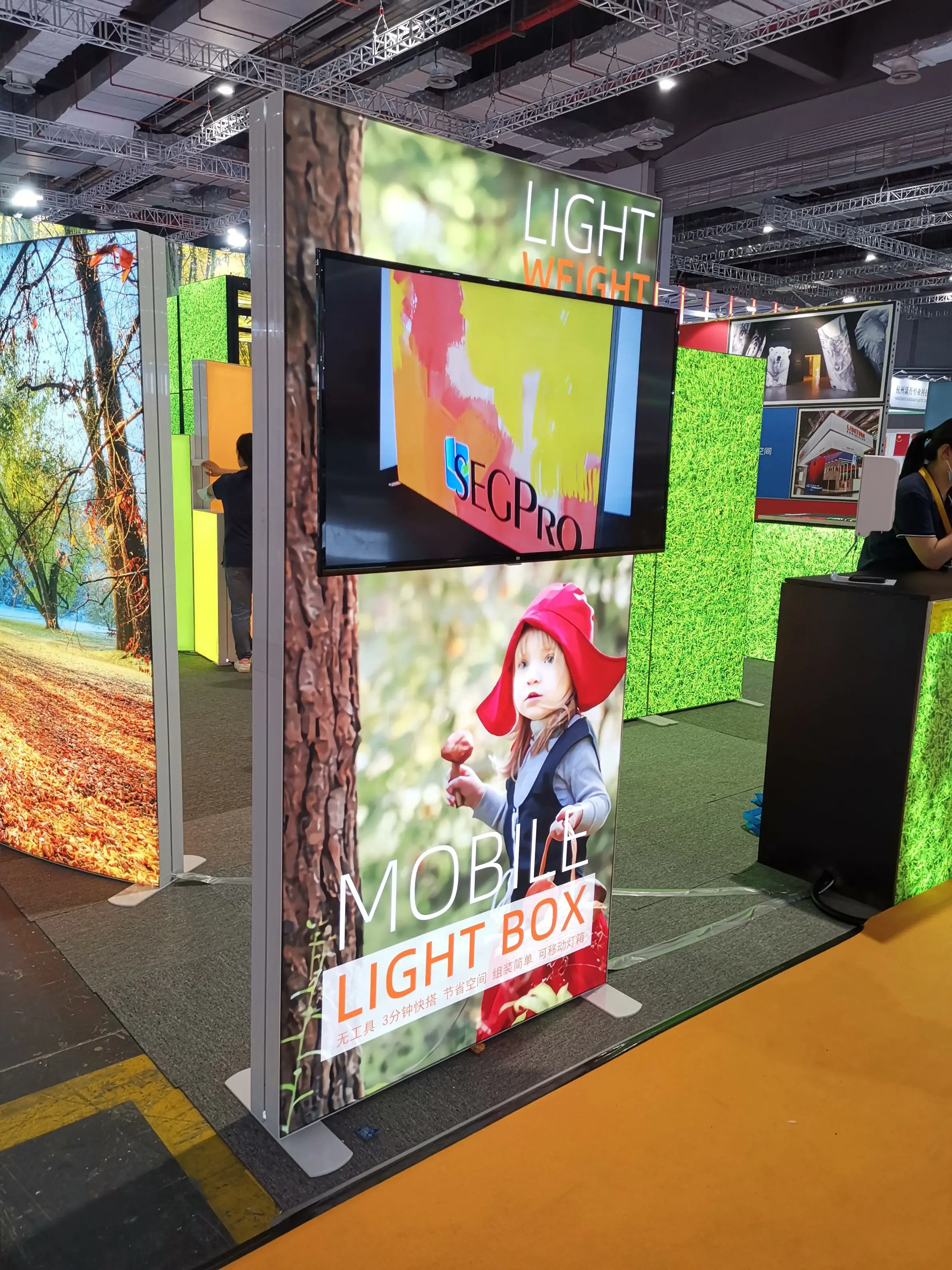 High Quality Quick Setup Portable  Trade Show Equipment Display Light Box ExhibitionLED BoothExhibition Booth