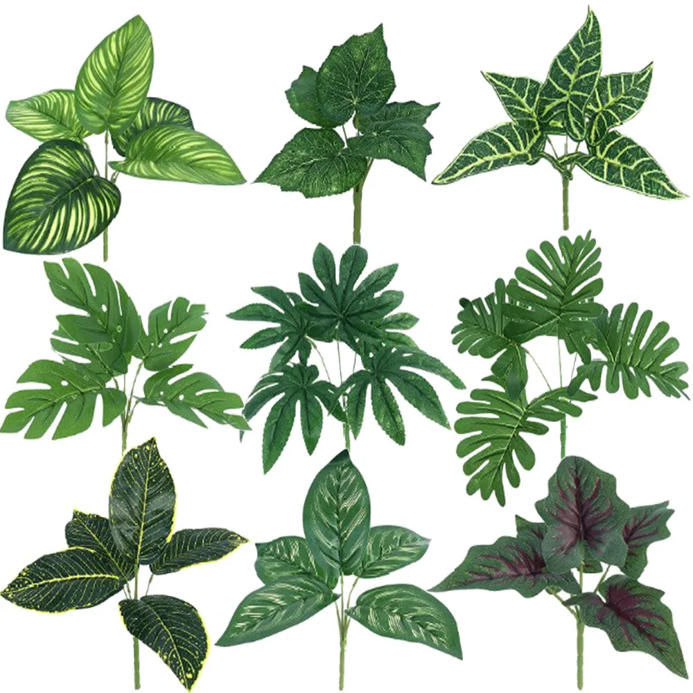 Real Touch Artificial Green Leave Plant with Home Decorative plant walls