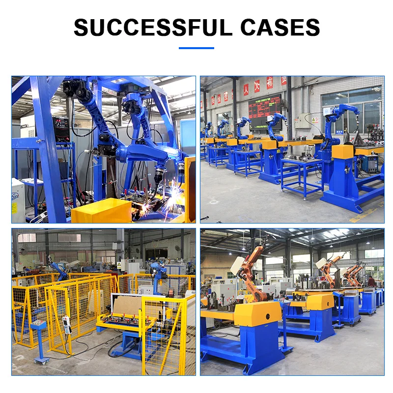 HWASHI Six Axis Automatic Arc Welding Robot with Rotary Positioner and Jig Manufacturing Plant Spare Parts INDIA Restaurant PLC