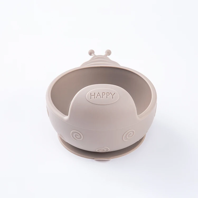 Custom packaging baby bowl silicone baby suction bowl silicone suction baby bowls