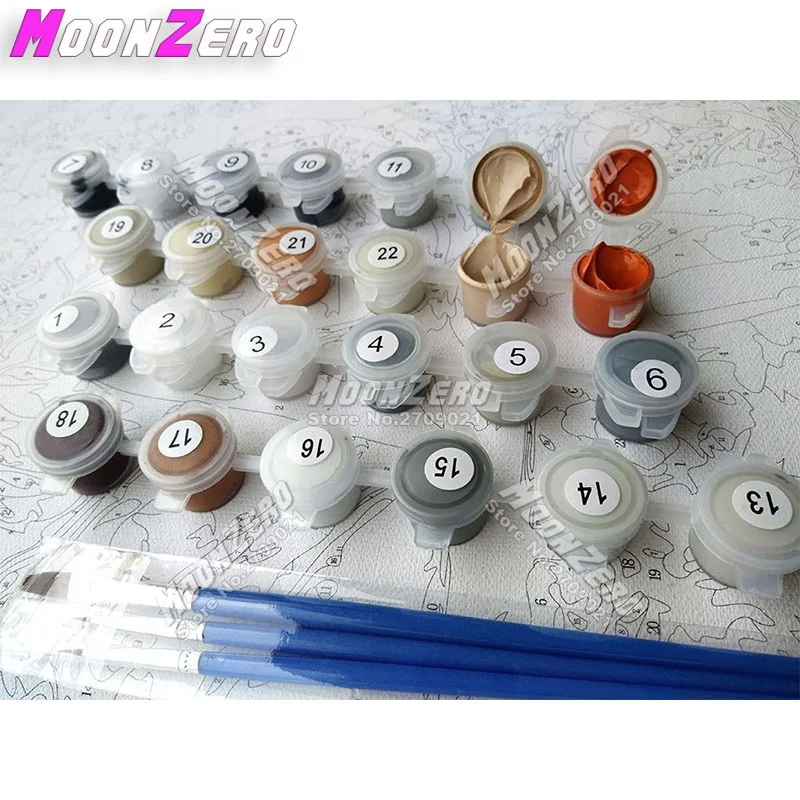 
Number Coloring Hanging Painting Handmade Artwork Different Life Home Wall Decorations Butterfly Elf 
