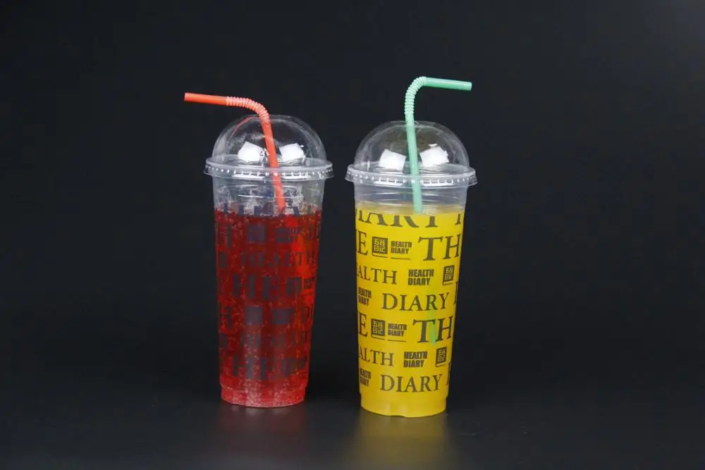 
Biodegradable Corn Starch Made Plastic Cup R20-96 PET for Baverage Packaging Takeaway Cup 