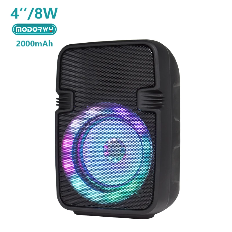 MODORWY karaoke stereo wireless speaker 4 inch 10W portable subwoofer speaker dj speaker