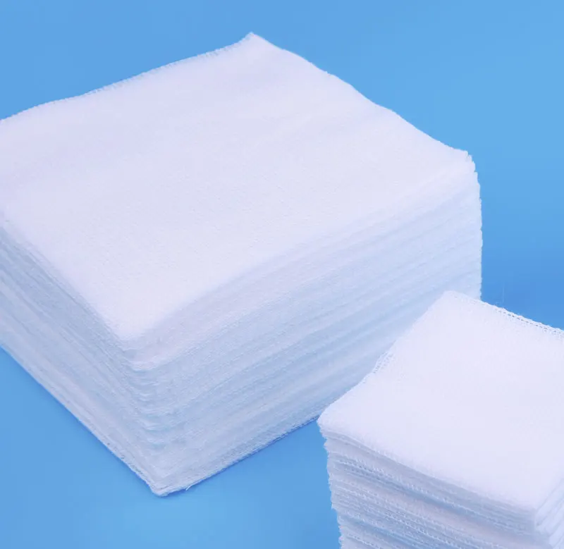 
Raw material medical cotton gauze swab 10 x 10 