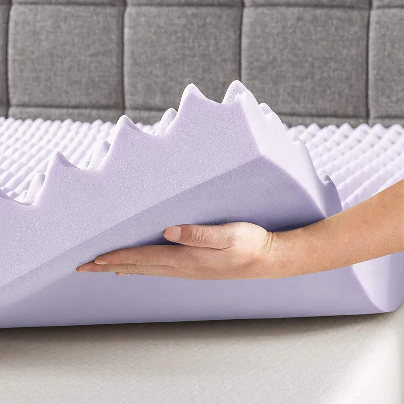 
luxury Chinese supplier 10 Year Warranty 2 inch gel infused memory foam king size egg crate mattress toppers 