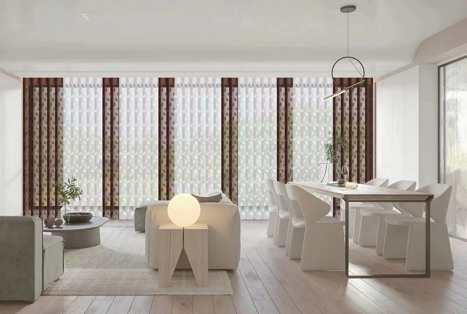 Custom size white color  vertical blinds for window 2024 new design