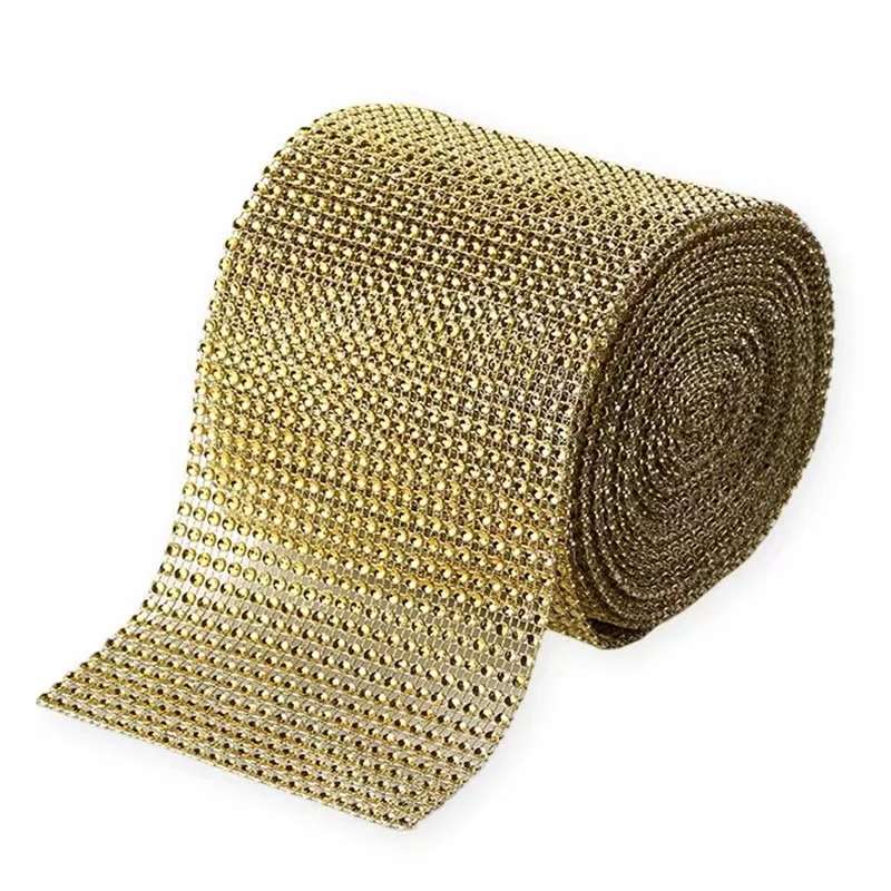 High Quality 24 lines Plastic Mesh Trimming For Garment Decoration Plastic Rhinestone Mesh Trimming garment accessories trimming