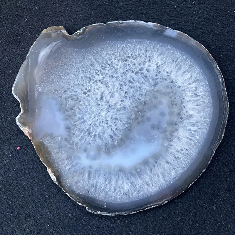hot sale candle holder agate coaster natural white agate slices drinking cup coaster for gift