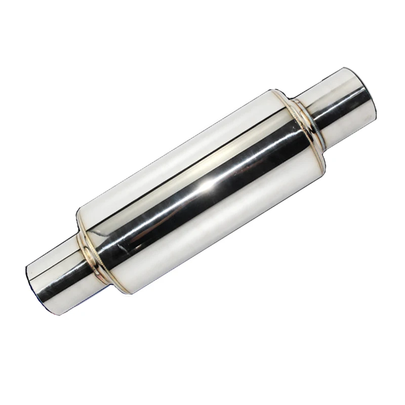 Auto Stainless Steel Exhaust Pipe Middle Muffler Modified 304 Exhaust Drum Sports Car Sound Wave General