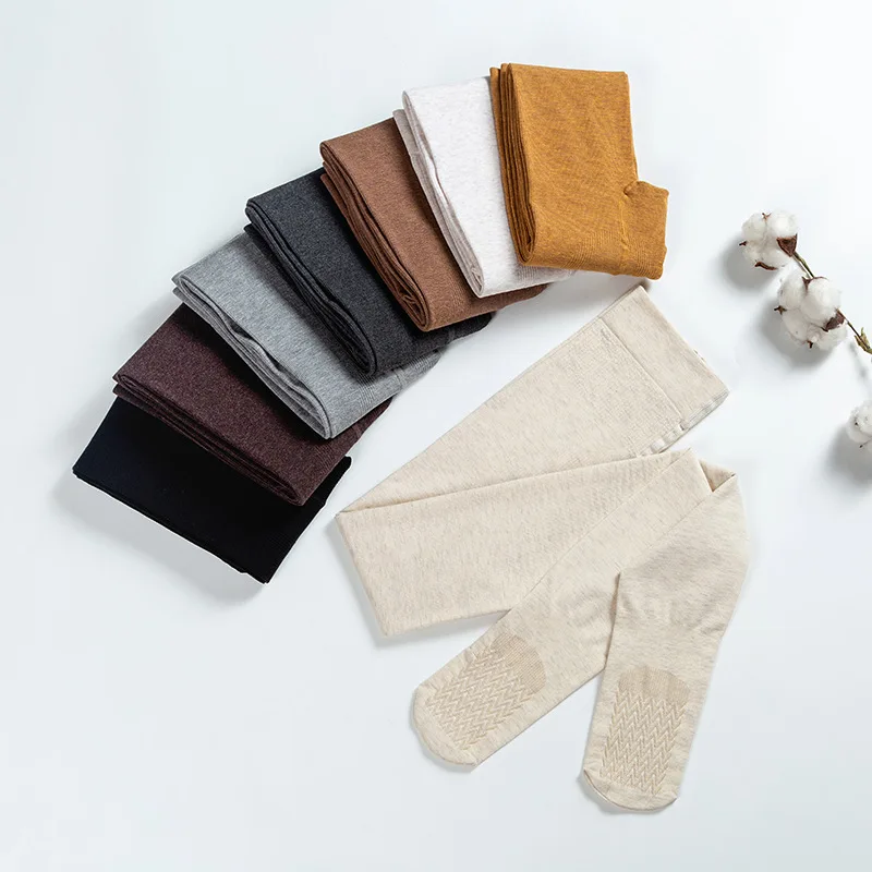 150g Autumn Without Velvet Solid Color Vertical Stripes Anti-pilling Slim Was Thin Foot Non-slip Massage Bottoming Pantyhose