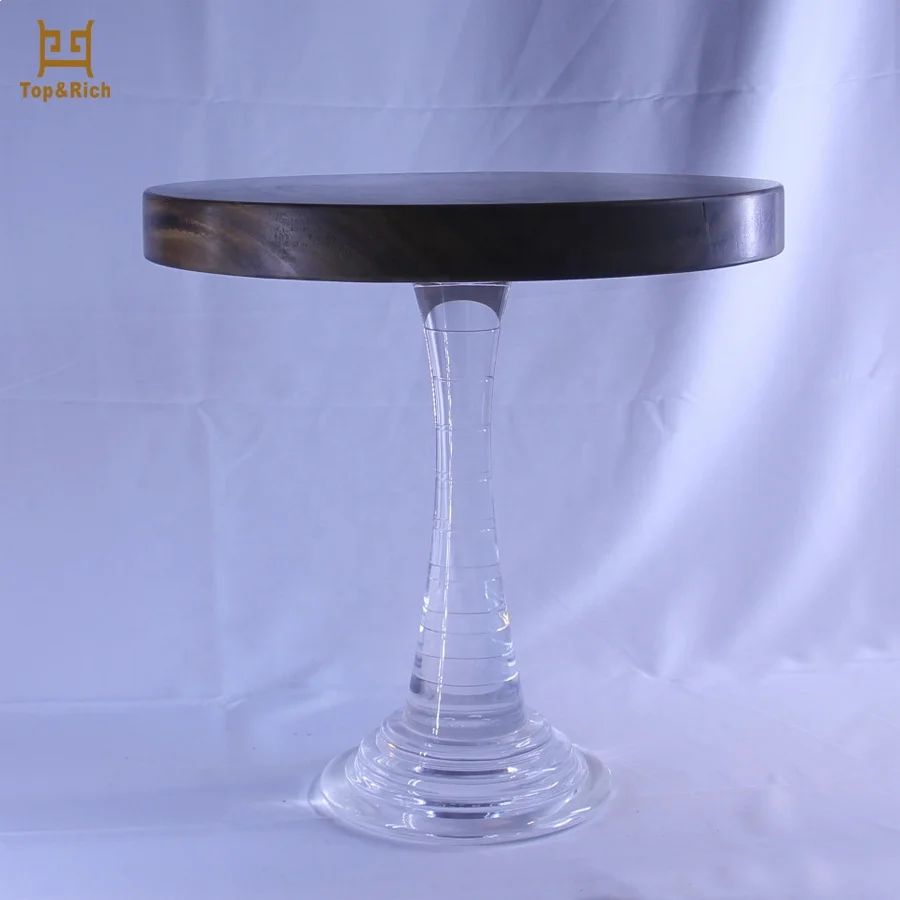 Customized Factory Handmade Modern Style Round Wooden Console Table