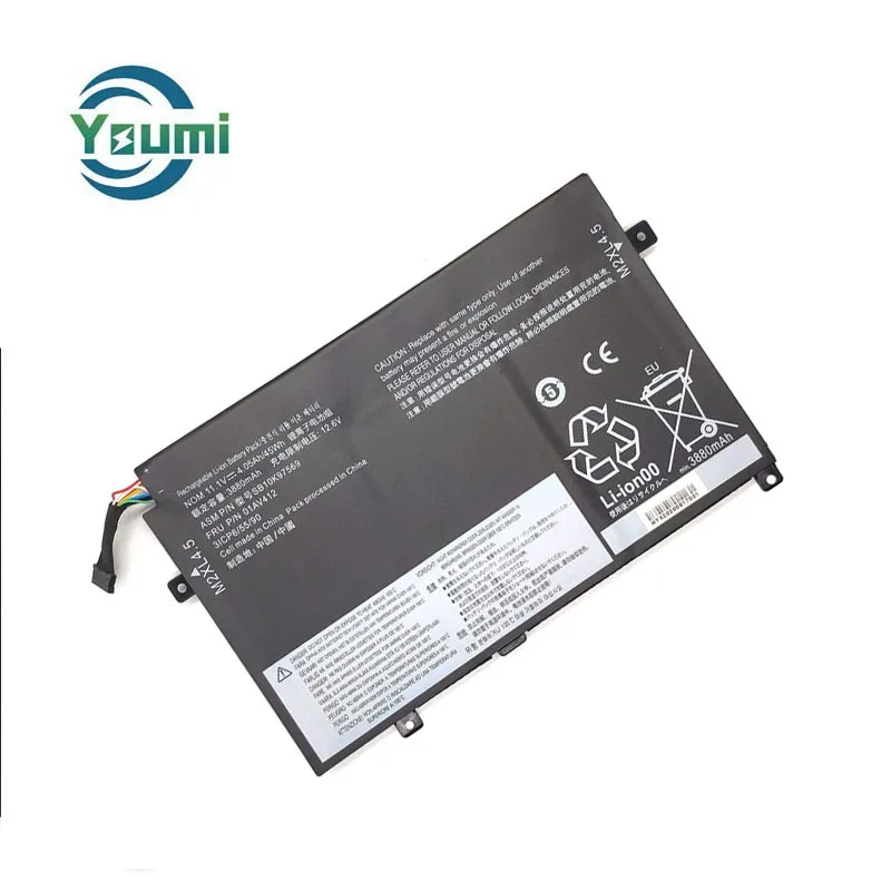 notebook battery laptop battery 01AV413 01AV411 01AV412 for Lenovo ThinkPad E470 E470C E475 battery 11.1V 45WH