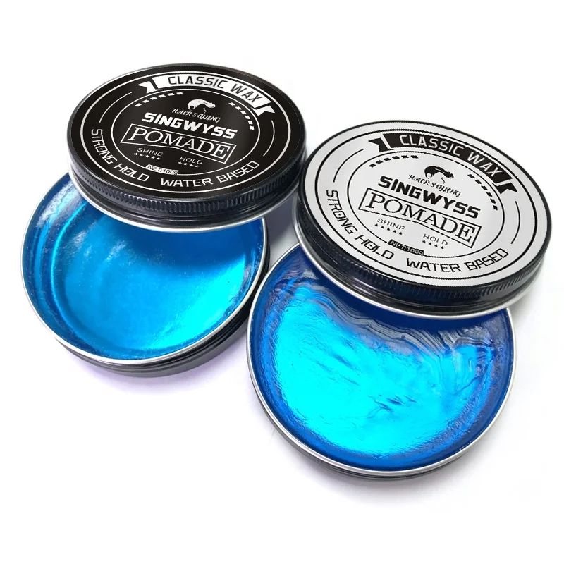 China 4oz strong hold beeswax hair pomade aluminum tins hair wax