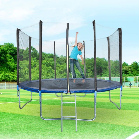 2024 China Big Recreational Outdoor cheap garden Trampoline Kids Jumping Bungee Trampoline with Safety Net for Sale
