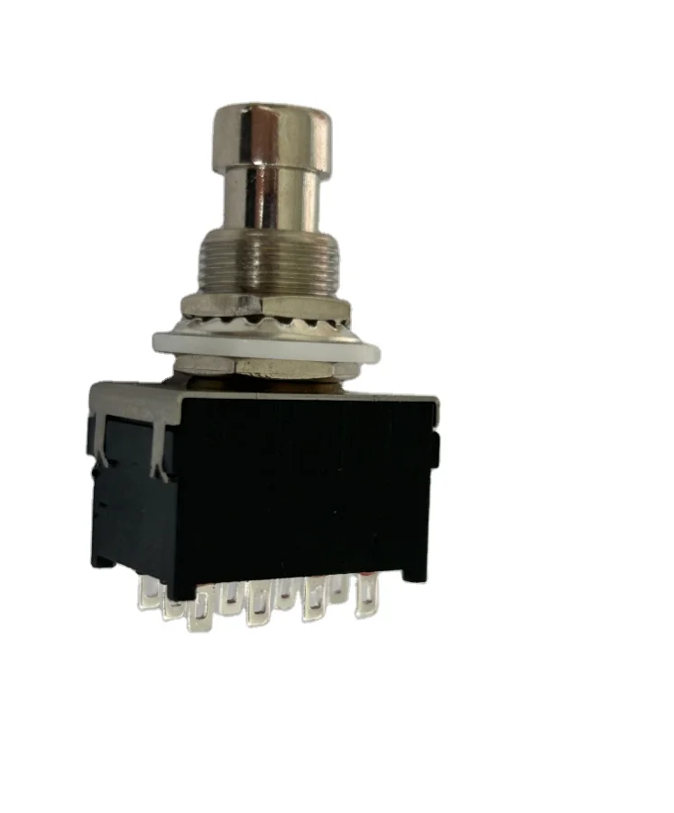 YF 12PIN PCB Type ON-ON Latching 4PDT Foot switch Guitar Effect Foot Switch