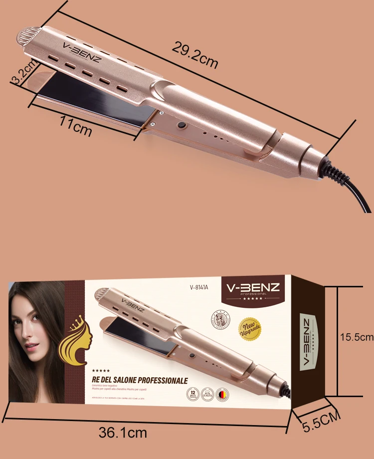 
V-BENZ wholesale popular luxury household multifunctional hair straightener 
