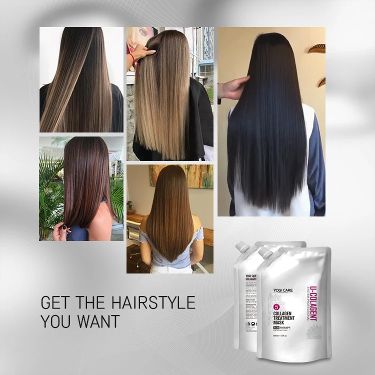 Yogi Care 800ml Collagen Nutrition Repair Hair Mask Moisturizing Treatment Hair Mask For Bulk