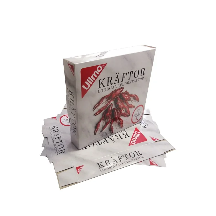 custom color printed seafood lobster packaging boxes