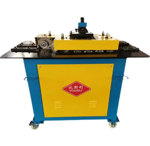 Square plate joining nibbling machine Round air duct closing connection nibbling processing machinery