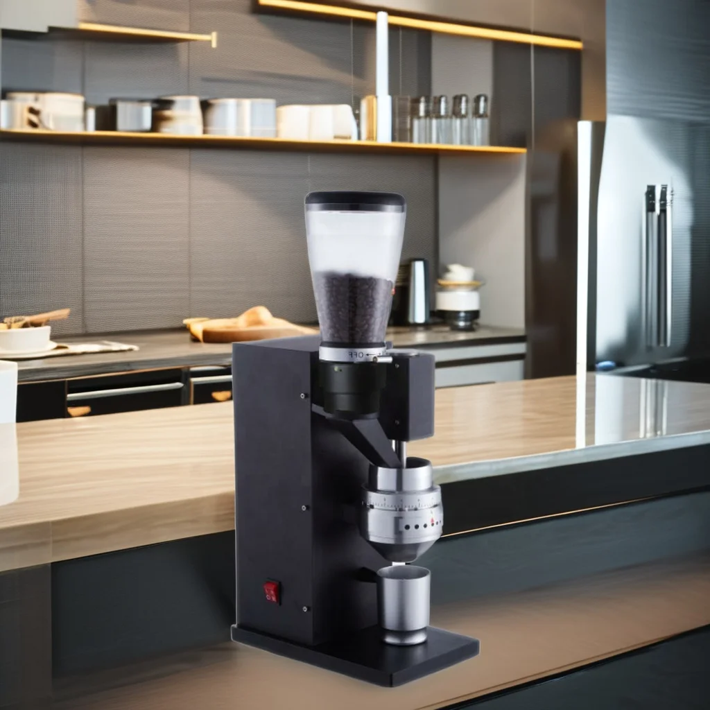 Automatic Electric Commercial italian coffee grinding machine 83MM burr coffee grinder with imported tapered blade