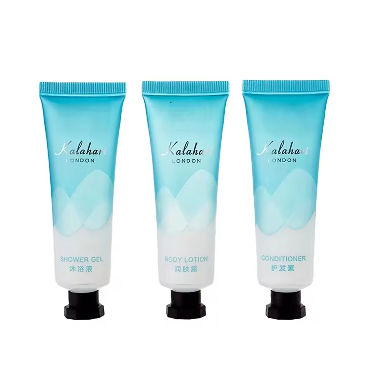 Printing LOGO PE Tube Hotel Set Shower Gel Body Lotion Conditioner Empty Plastic Tube Cosmetic Packaging Tube