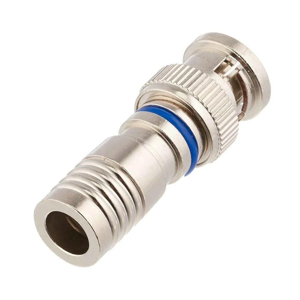 RF Connector 75ohm BNC Male Compression Coax Connector for RG59 RG140 LMR240 Cable