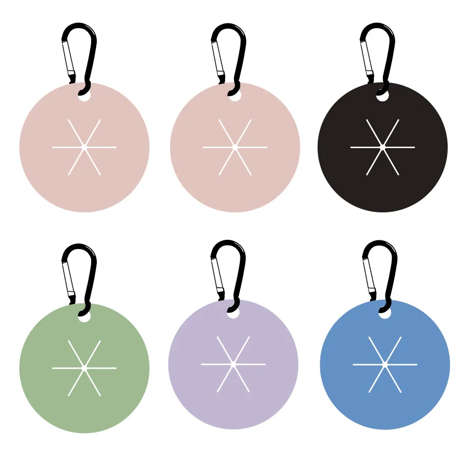 Amazon Hot Sale Silicone Hands Free Carrier Colorful Waste Bag Clip Leash Dispenser poop bags biodegradable Pet Poop Bag Holder