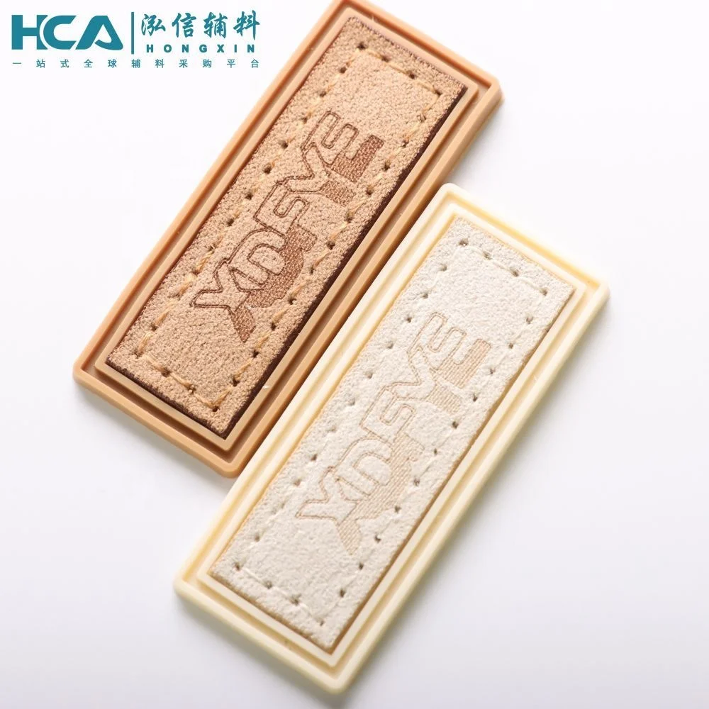 Washable Leather Label Sew On PVC Rubber Patch Custom Logo Silicone Patches for Bag Hat