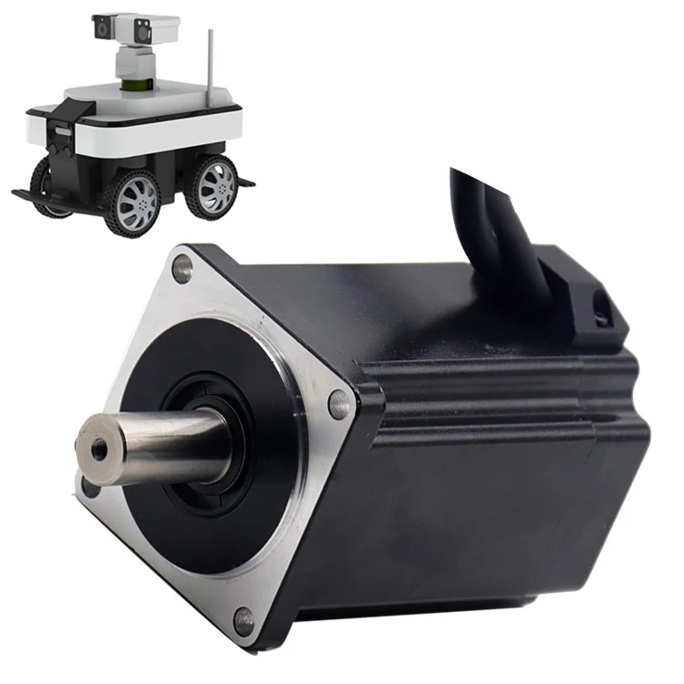 1000w 3.18nm DC Servo Motor 80mm 48v High Torque For AGV Handling Robot With Clutch