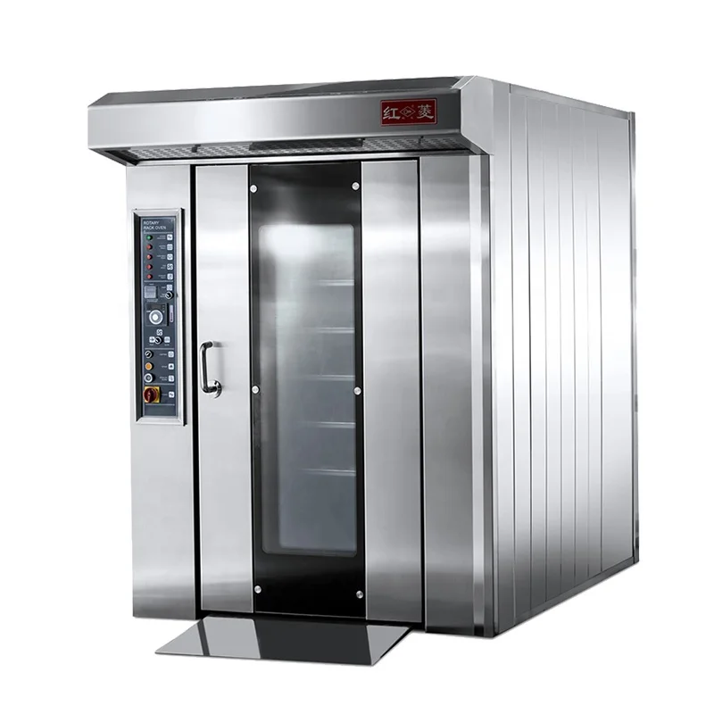 Bread Baking Machine 32 Tray Diesel Rotary Oven for Baguette