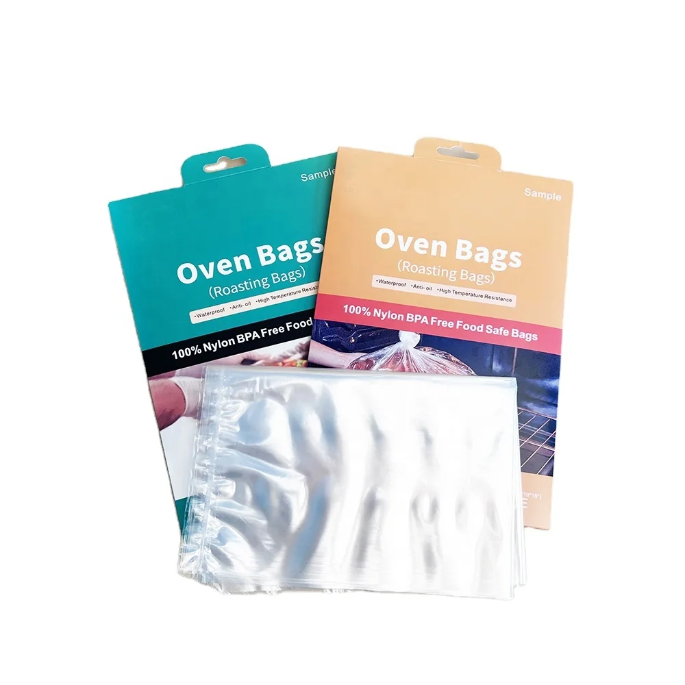 Plastic Turkey Oven Chicken Bags 25*38cm Baking Bag For Meats Ham Ribs Poultry Seafood Cooking With Ties Bake Chicken Oven Bag
