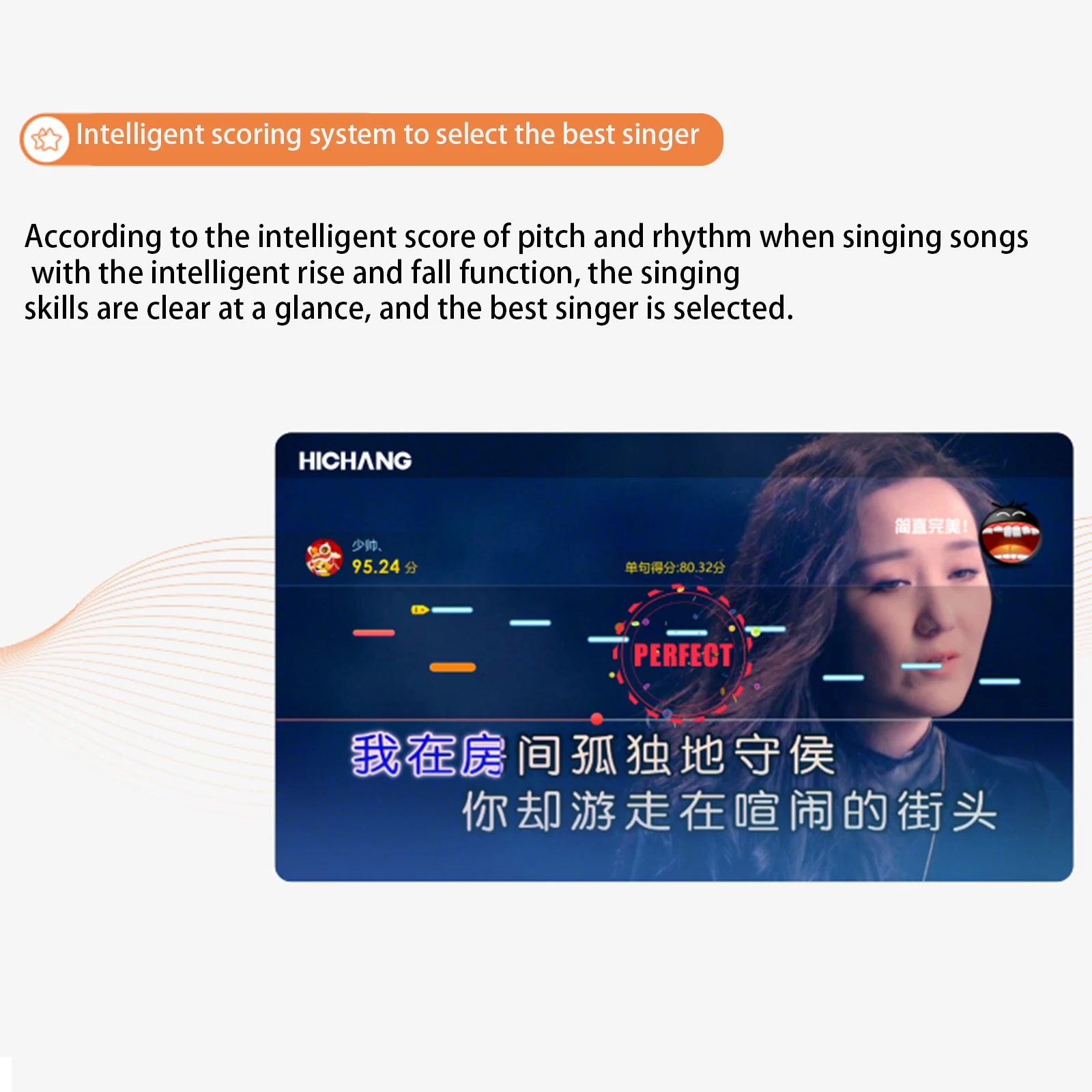21.5 Touch Screen Karaoke Player Portable Karaoke Machine Karaoke System with Microphones for home ktv