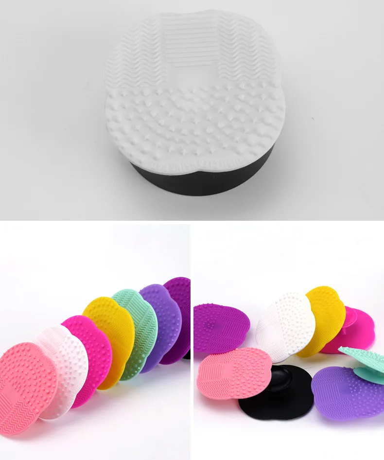 Hot Selling Beauty Tools Cleaning Scrubbing Pad Washing Tools Silicone Make Up Cleaning Brush Scrubber Pad with Suction Cup