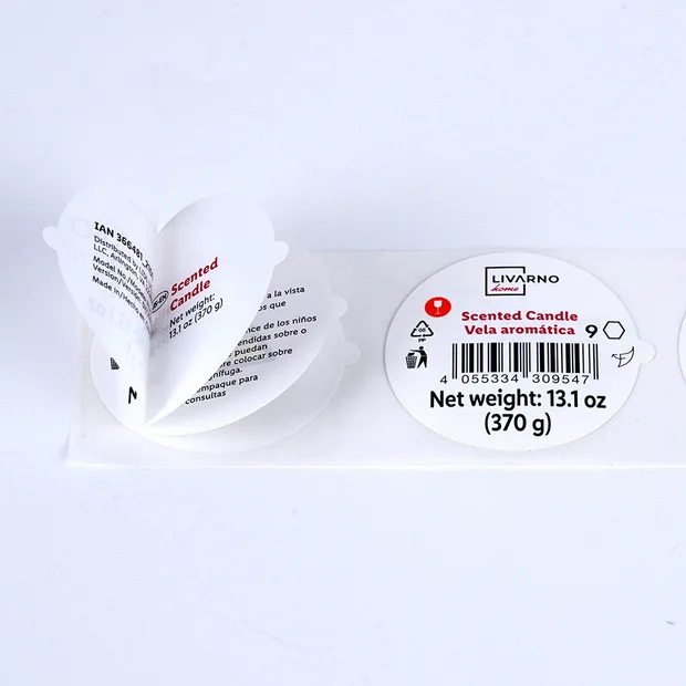 Custom Multi-layered Booklet Labels Sticker Multi Layer Fold Adhesive Instructions Label For Machine oil drums