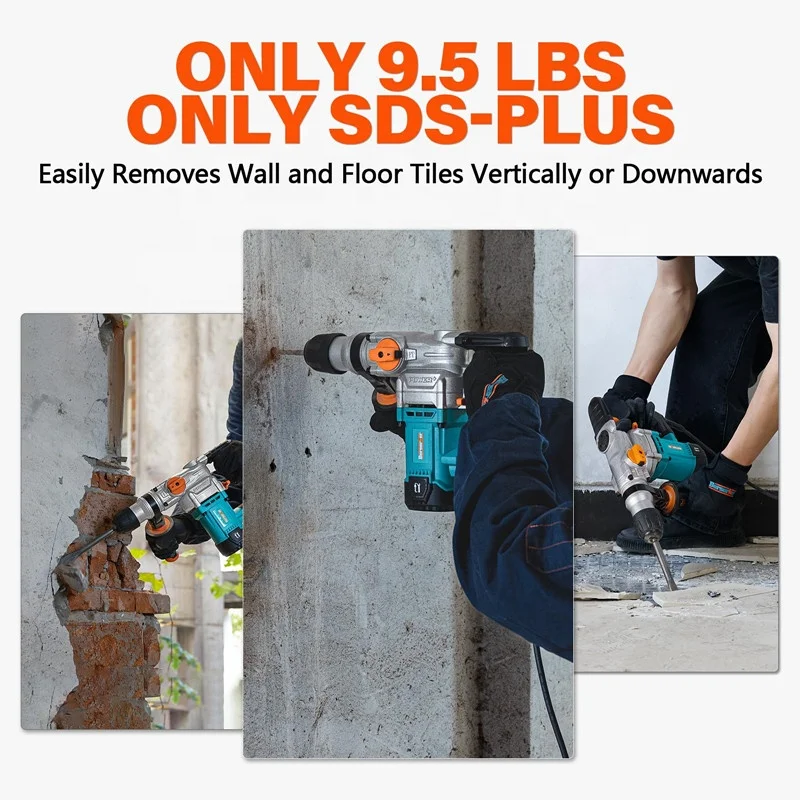 Berserker 1050W SDS-Plus Rotary Hammer Drill Corded Demolition Hammer for Concrete
