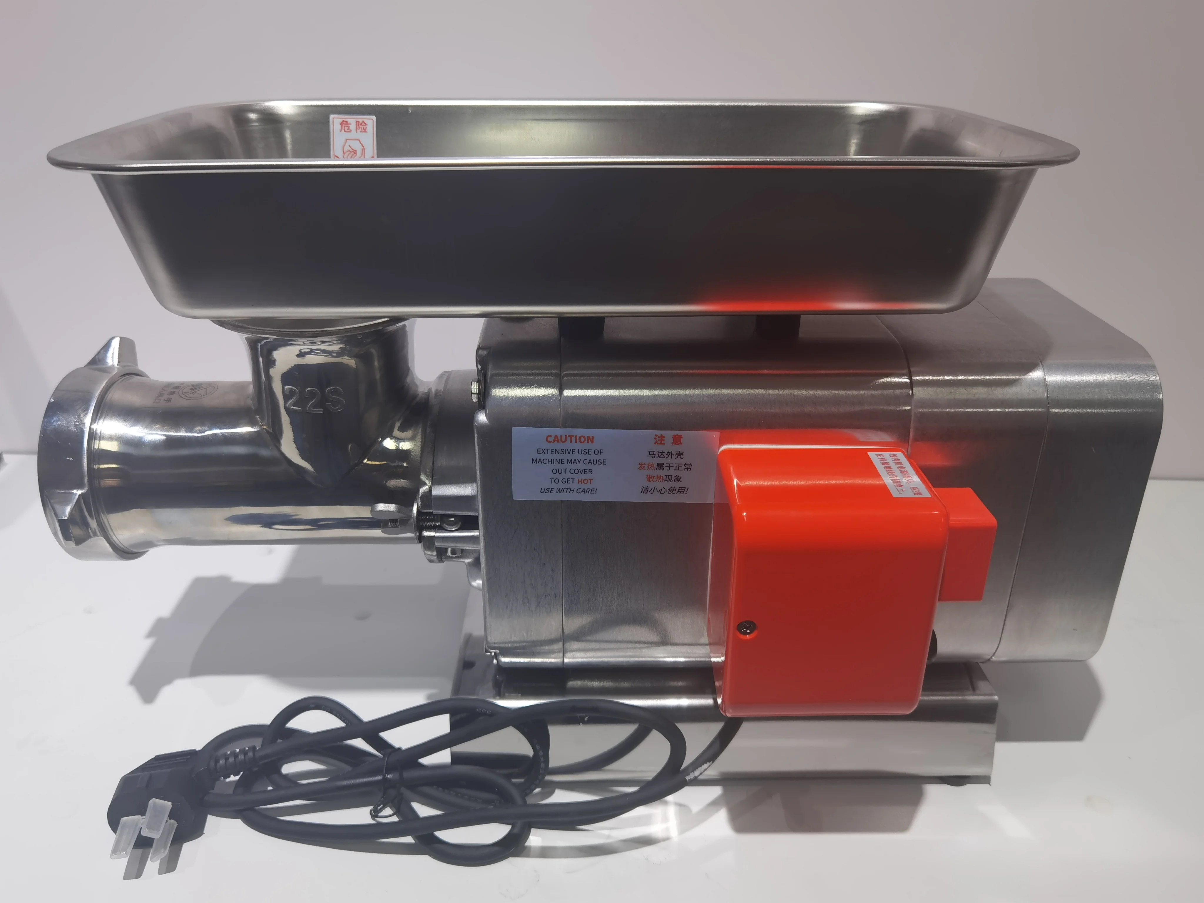 HF22 12 32 Heavy Duty Automatic Meat Grinder Machine  Whole Fish Grinding Machine  Meat Cutter Machine for Mincing  Pork Chicken