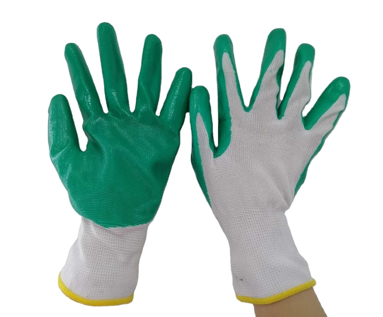 Custom Logo Sandy Nitrile Cut Resistant Glove Top Quality Coated Oil Resistant Waterproof Nitrile Garden Gloves