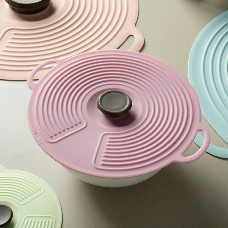 Custom Silicone Bowl Pot Lid Pan Cover Cooking Food Fresh Cover Universal Lid