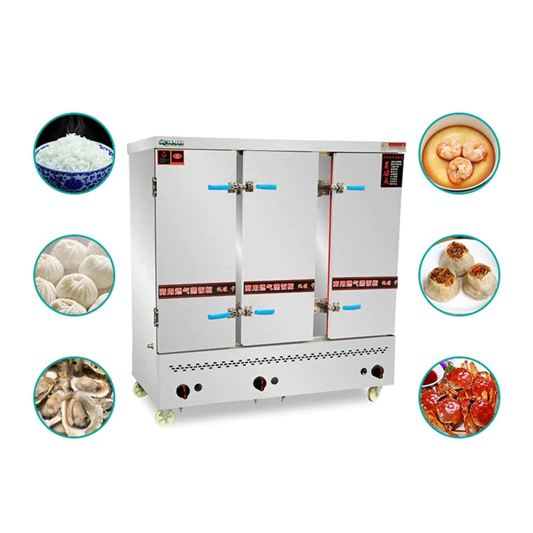 RUITAI Commercial Bun Steamer Industrial  Rice Steamer Machine Electric Induction Dim Sum Steamer Machine