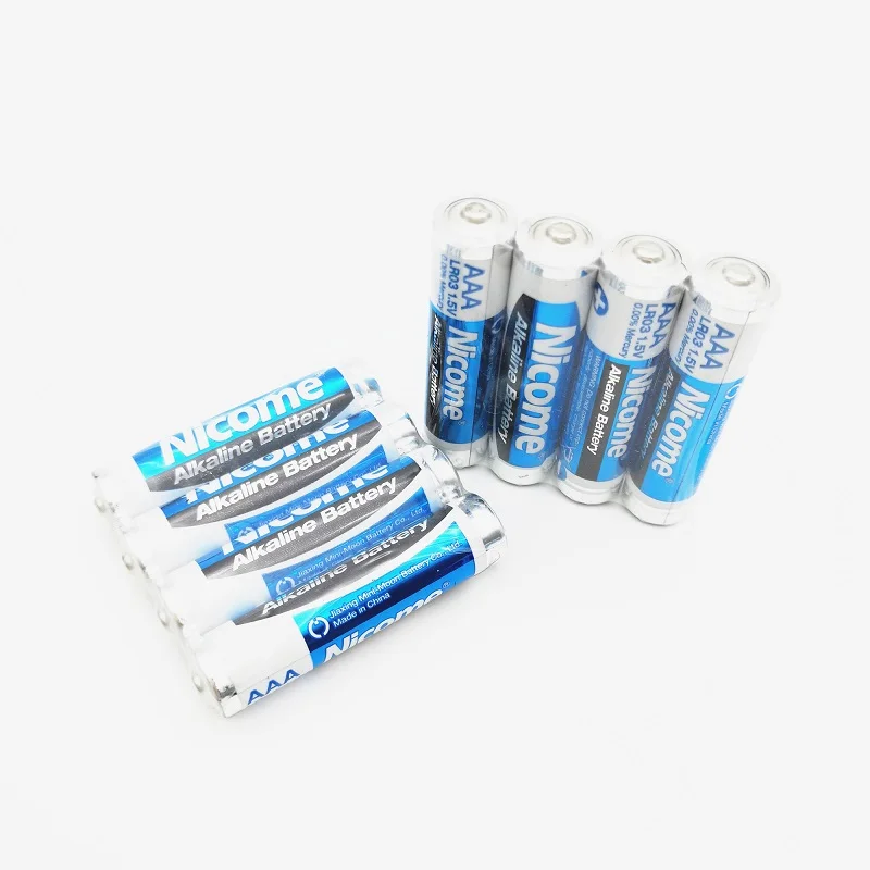 China primary battery AAA Batteries (4 Count), Triple A LR03 Alkaline Battery