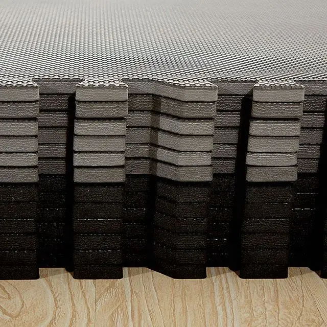 Square Rubber Mats For Kids Thick Tapis Salle De Sport Puzzle Gym Floor Interlocking Mat Flooring Protective Gym Mat