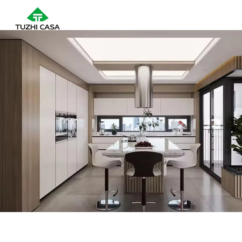 TUZHI CASA купить Китай osb кухонная мебель шкафы завод дешевый набор завершенный кухонный шкаф