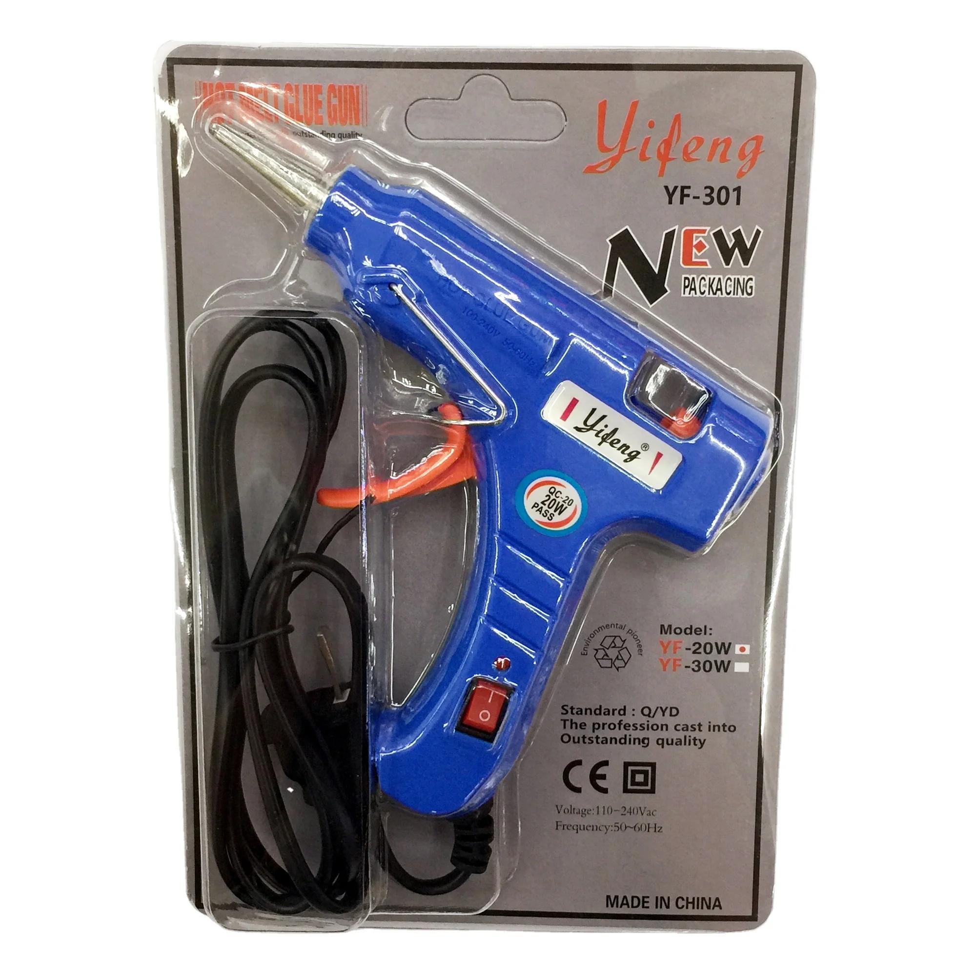 Germany hot selling good quality 20w small glue stick machine hot melt glue gun with switch