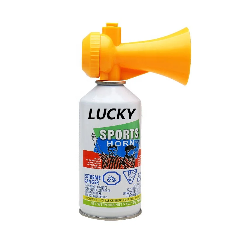 Nonflammable Wholesale aerosol air horn for party football match cheering 120DB